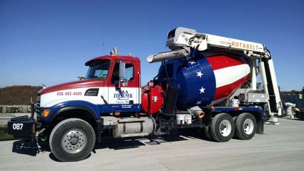 First T3D12 mixer mounted conveyor in Missouri